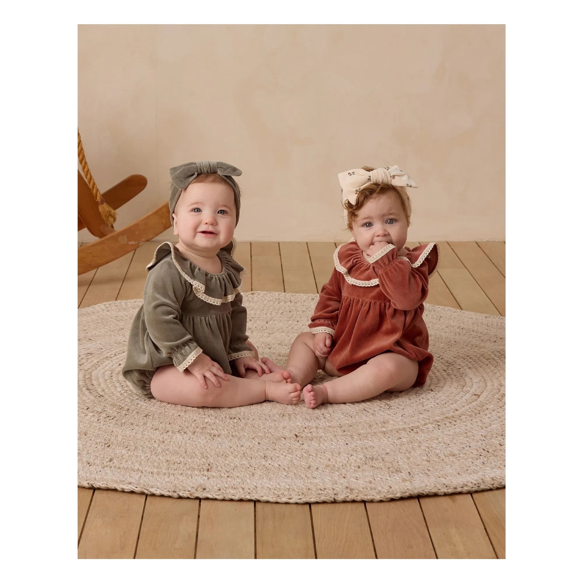 Quincy Mae - Holly Berry Schleifen-Haarband | Ecru