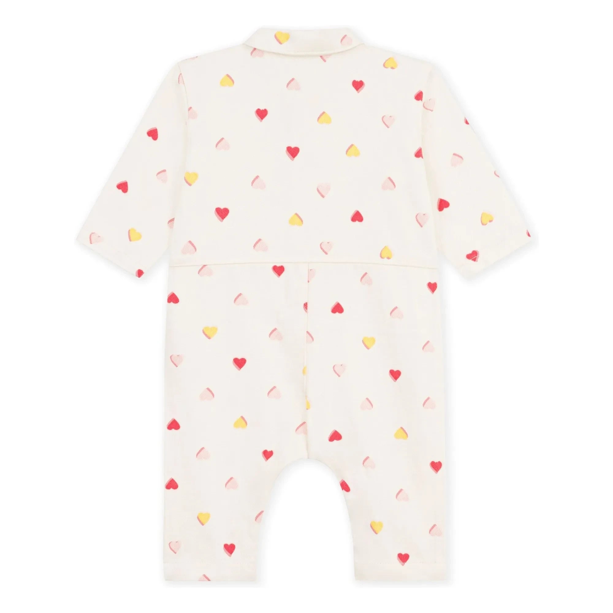 Petit Bateau - Combination Hearts | Ekru
