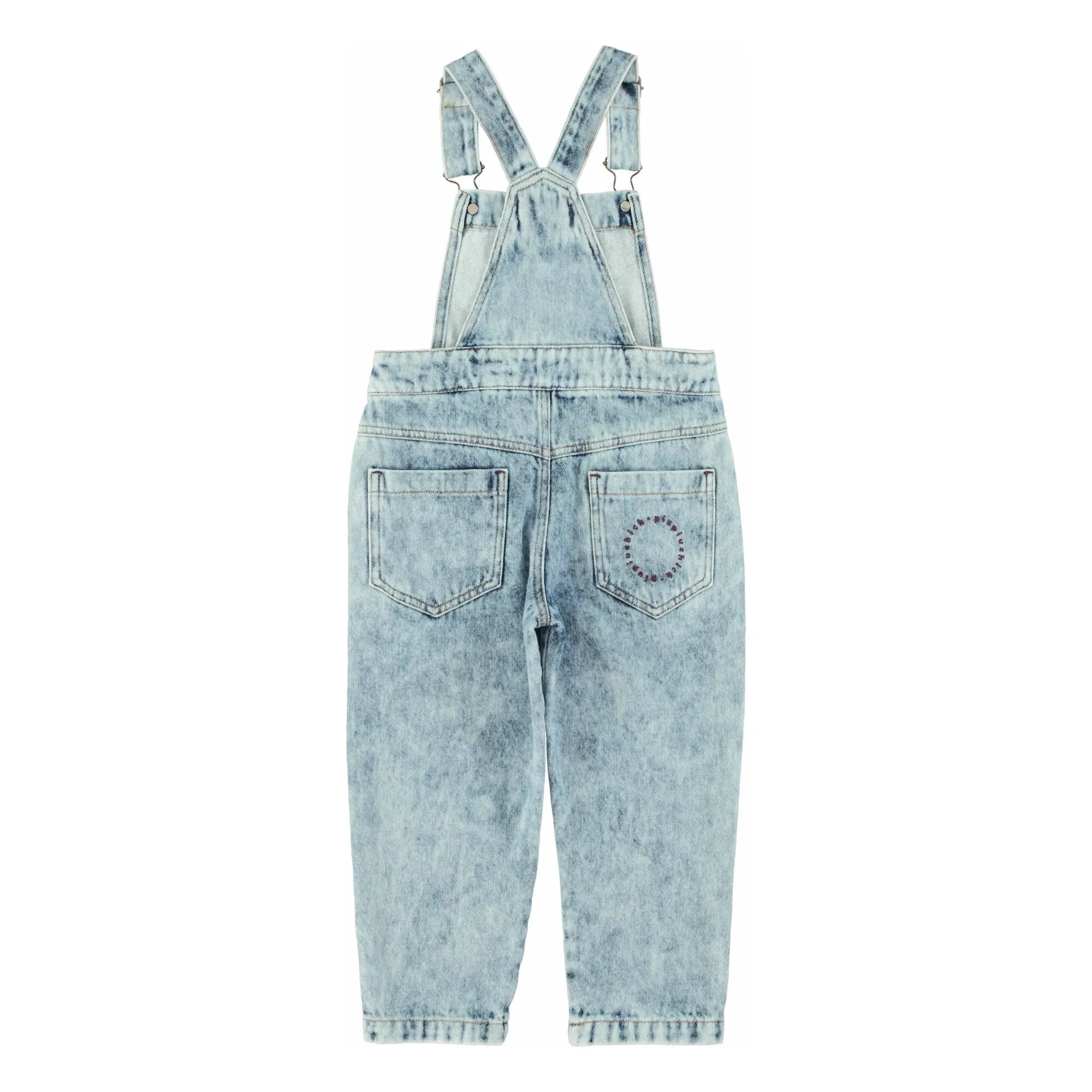 Piupiuchick - Gewaschene Jeans Latzhose | Hellblau