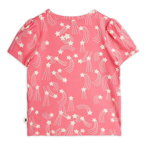 Mini Rodini – Stars T-Shirt aus Bio-Baumwolle | Pink