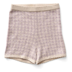 Soor Ploom - Lacey Shorts Kariert Bio-Baumwolle | Pflaume
