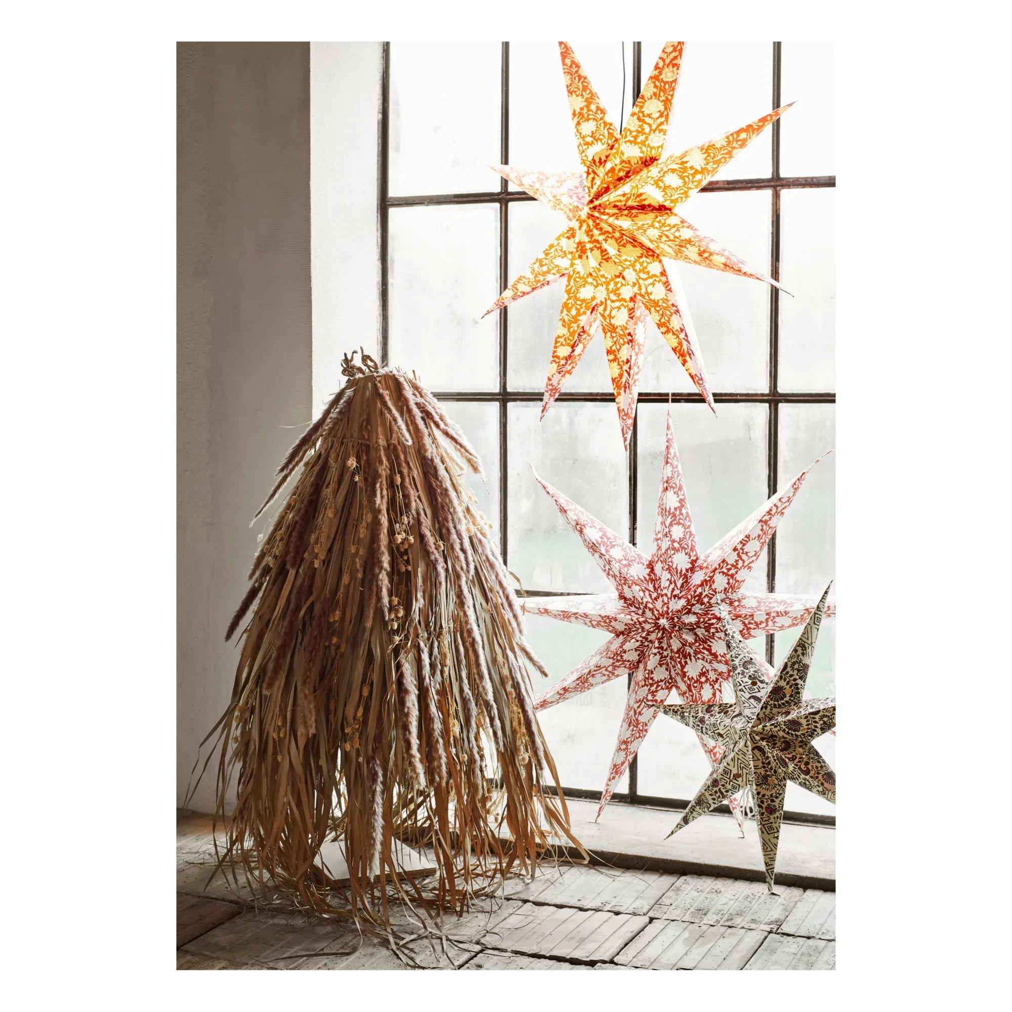 Madam Stoltz - Stern aus recyceltem Papier | Grau