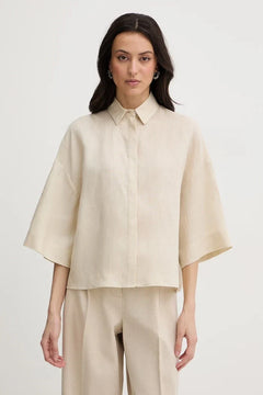 MM by Max Mara Kadın Keten Gömlek RITO