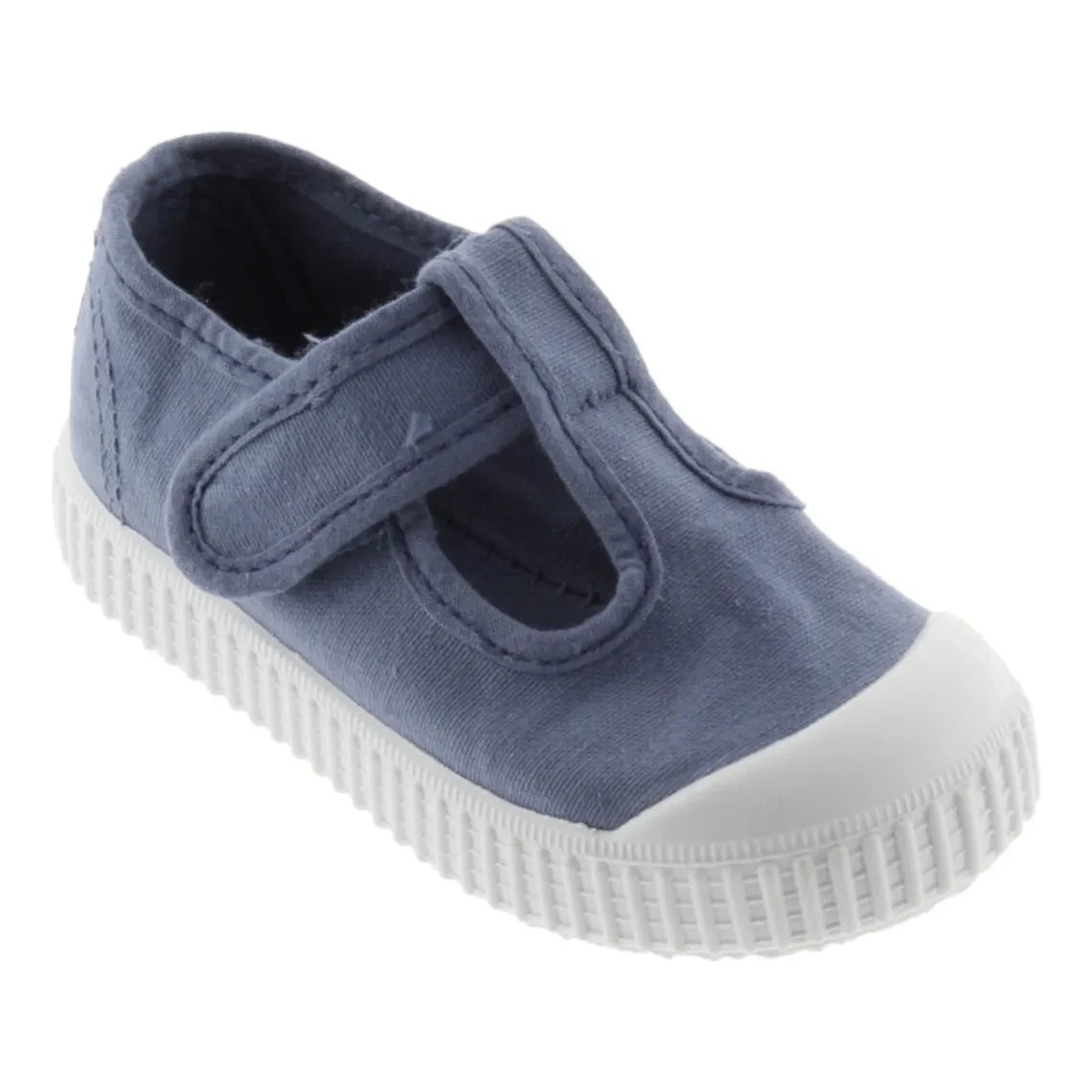 Victoria - Lona Klettverschluss-Sneaker-Sandalen | Blau