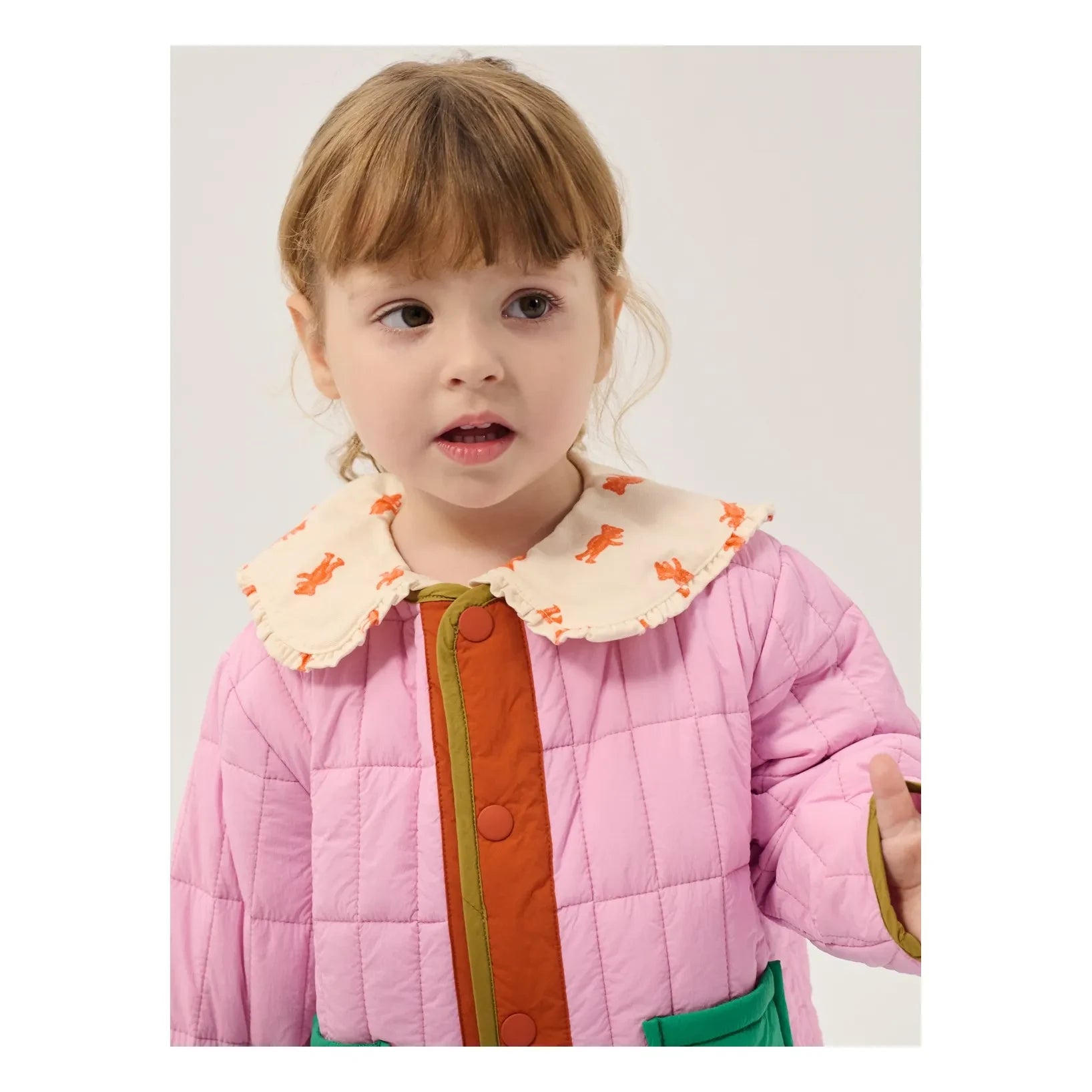 Bobo Choses - Geri Dönüştürülmüş Elyaf Kapitone Bebek Montu | Pembe