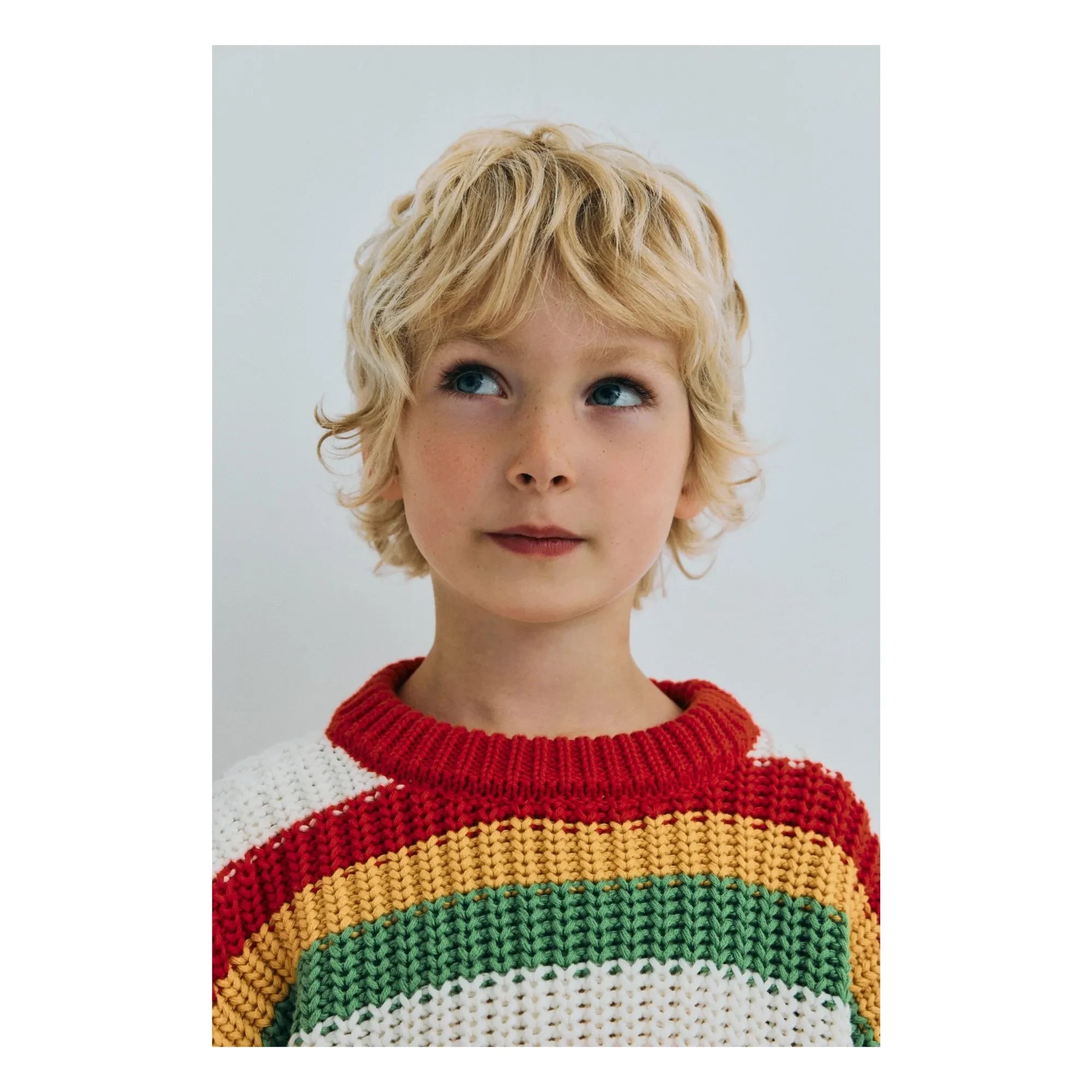 the new society - Lantana Gestreifter Pullover | Rot