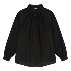 BELLEPIECE - Paxos Bluse aus Baumwoll-Voile | Schwarz