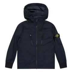 Stone Island - Kapuzenjacke mit Logo | Marineblau