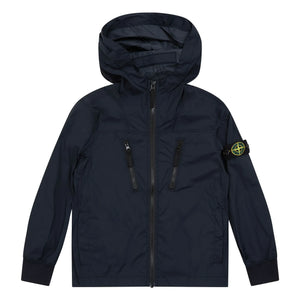 Stone Island - Kapuzenjacke mit Logo | Marineblau
