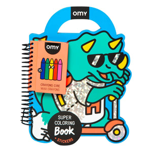 Omy - Dino-Malbuch mit Stickern