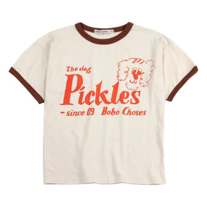 Bobo Choses - The Dog Pickles Bio-Baumwoll-T-Shirt | Weiß