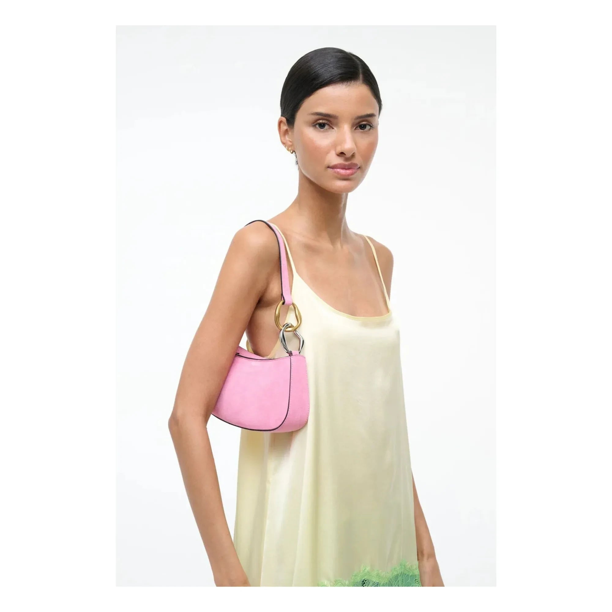 Staud - Ollie Ledertasche | Pink