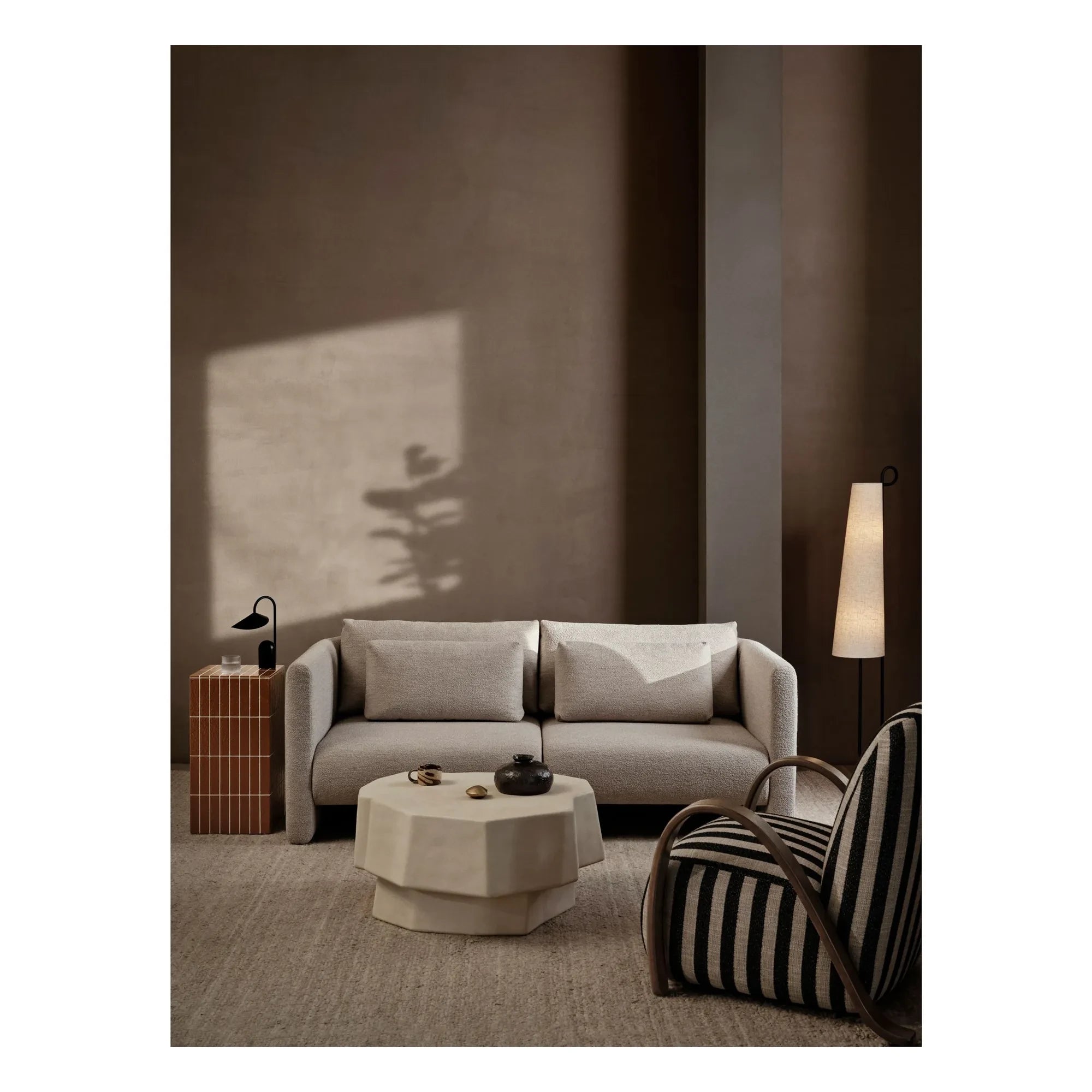 Ferm Living - Dase Bouclé Bodenmodul Sofa | Beige