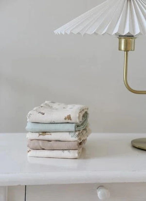 Cam Cam - Woodland Muslin Baby Tücher - 3er Set | Ecru