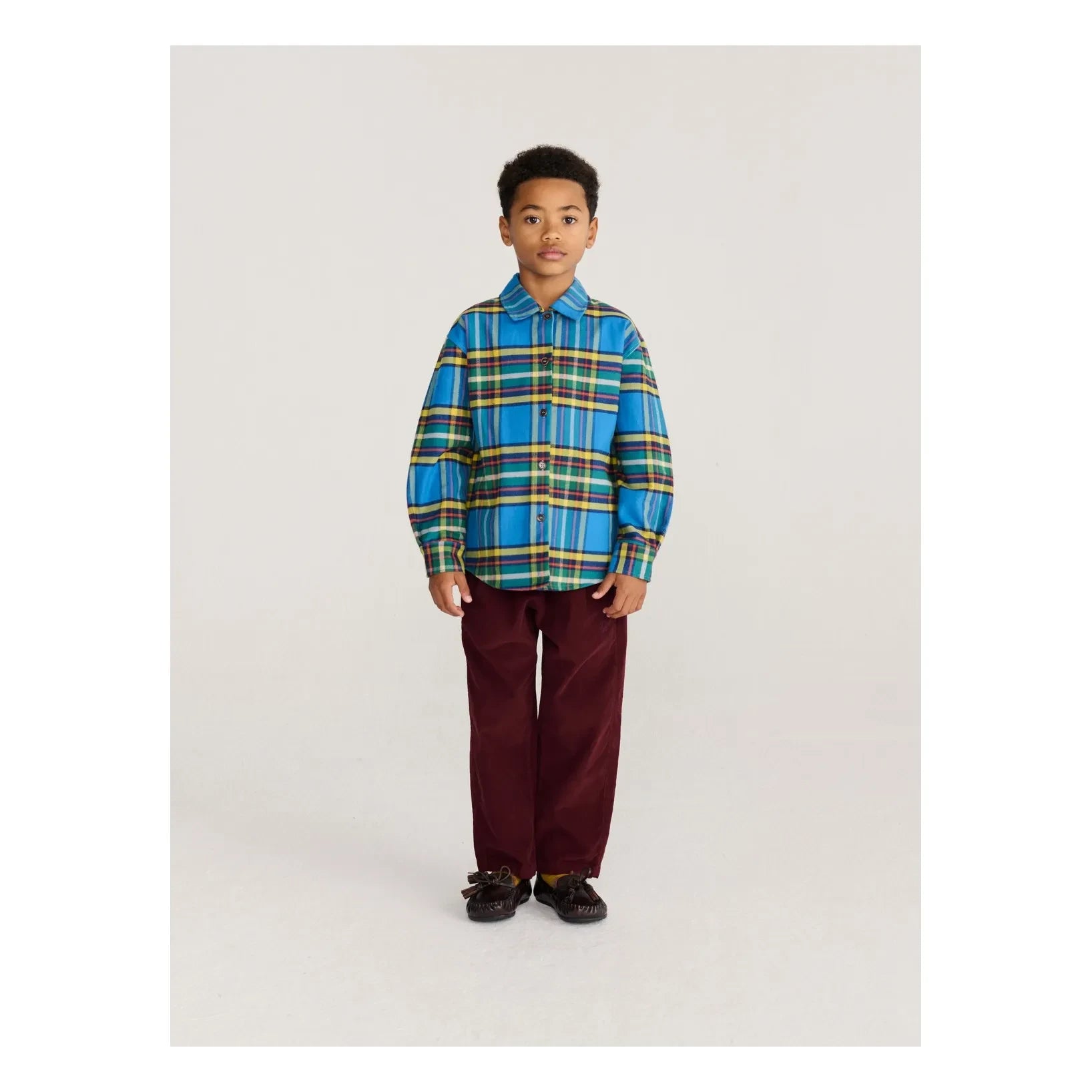 Bobo Choses - Tartan gömlek | Mavi