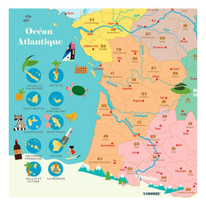 Vilac - Frankreich Magnetische Karte - Ingela P. Arrhenius