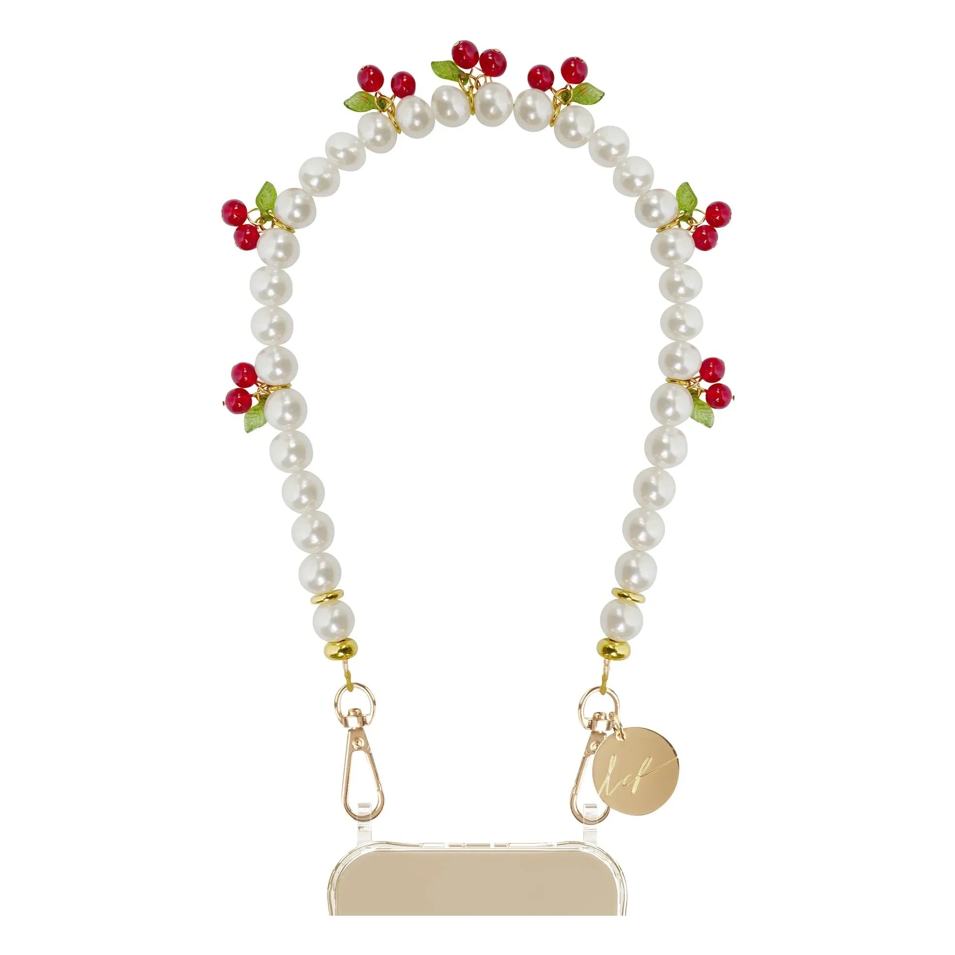 LaCoqueFrançaise - Kirsche Kurze Kette | Weiß