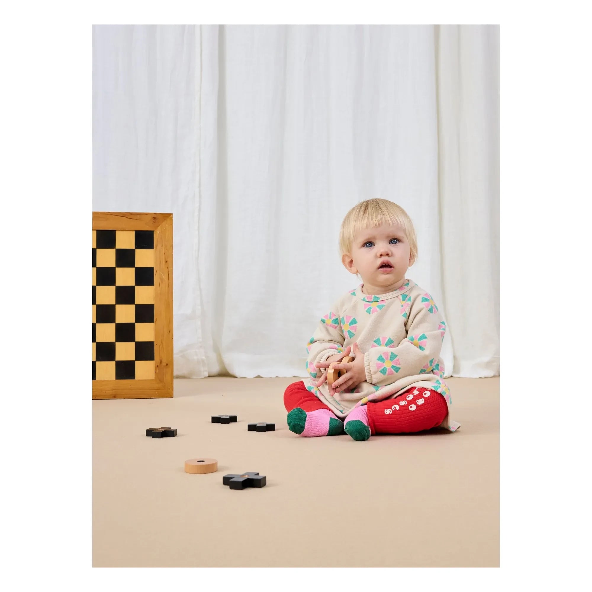 Bobo Choses – Gestreifte Leggings Bobo Choses Bio-Baumwolle | Rot