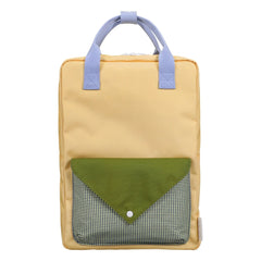 Sticky Lemon - Großer Umschlagrucksack | Beige