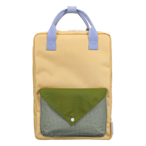 Sticky Lemon - Großer Umschlagrucksack | Beige