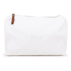 Chloé - Jute-Leinwand Wickeltasche | Weiß