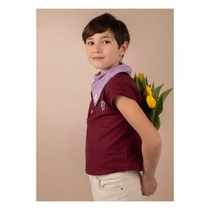 Loir - Leinenjacke Kurta | Bordeaux