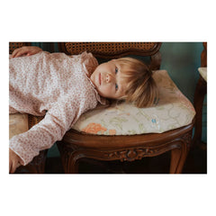 Risu Risu - Naviga Bio-Baumwollmusselin Blumen-Pyjama | Rosa