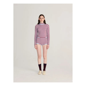 Bobo Choses – Gestreifter Pullover aus Bio-Baumwolle und Merinowolle | Hellblau