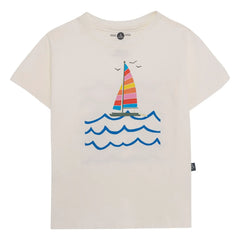 Pepita & Me - T-Shirt mit Segelboot-Print | Weiß