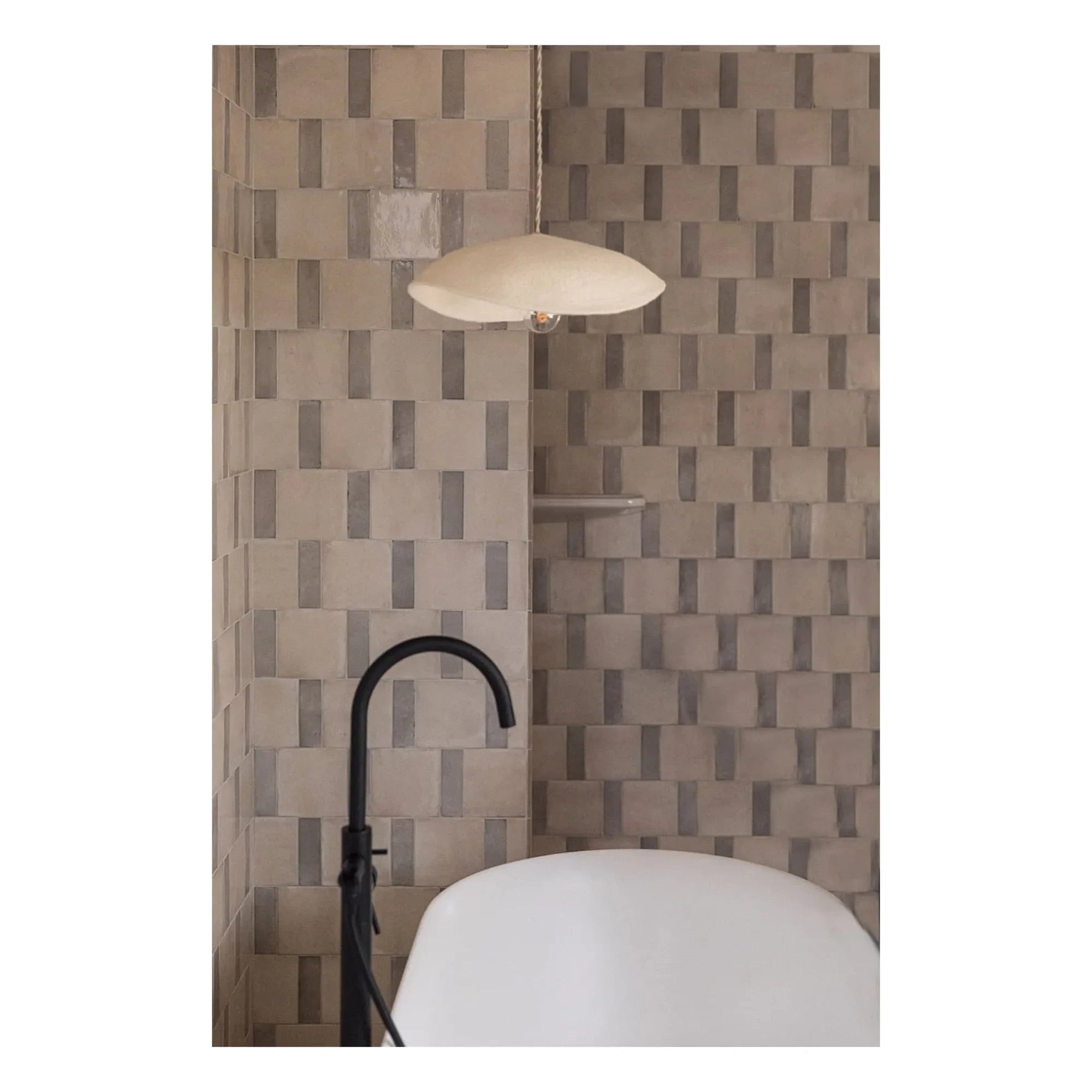 Muskhane – Lampenschirm aus Stoff | Beige