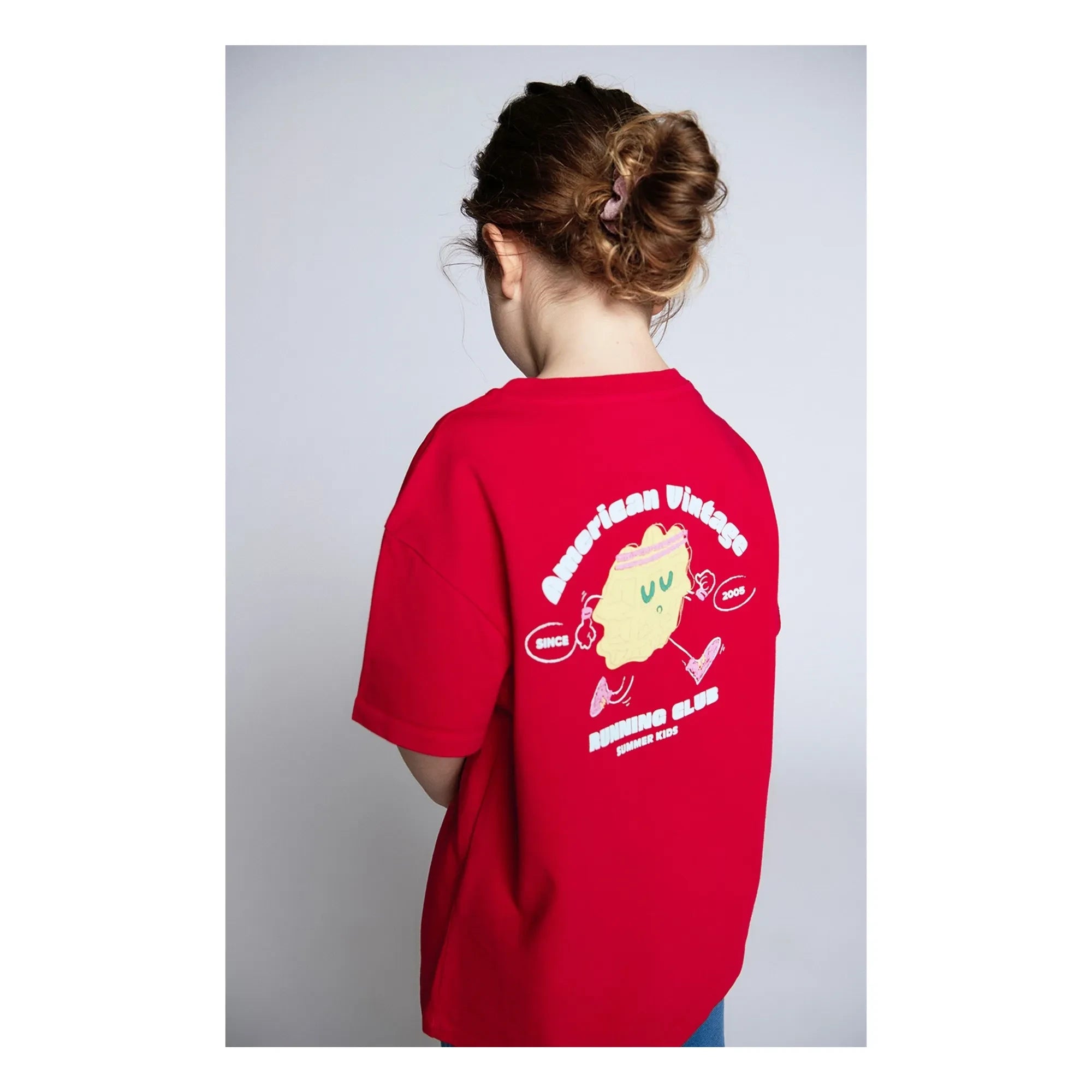 American Vintage - Fizvalley Running Club T-Shirt | Granatapfel