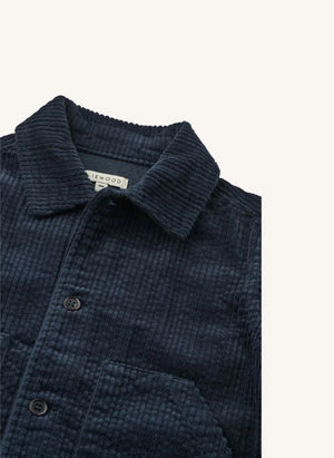 Liewood - Paulino Organische Baumwolle Velours Overshirt | Dunkelblau