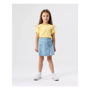 Goldie + Ace - Erdbeer Chambray Rock | Blau