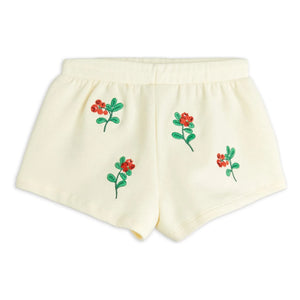 Mini Rodini - Shorts aus Bio-Baumwolle mit Blumenmuster | Ecru