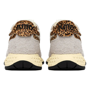 Autry - Reelwind Low Wildleder und Nylon Leoparden Sneakers | Beige