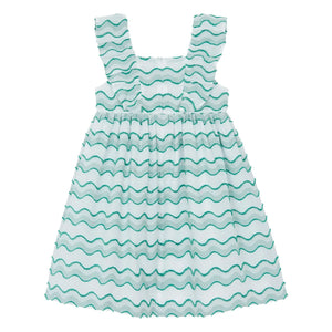 Tartine et Chocolat - Wellenmuster Kleid | Grün