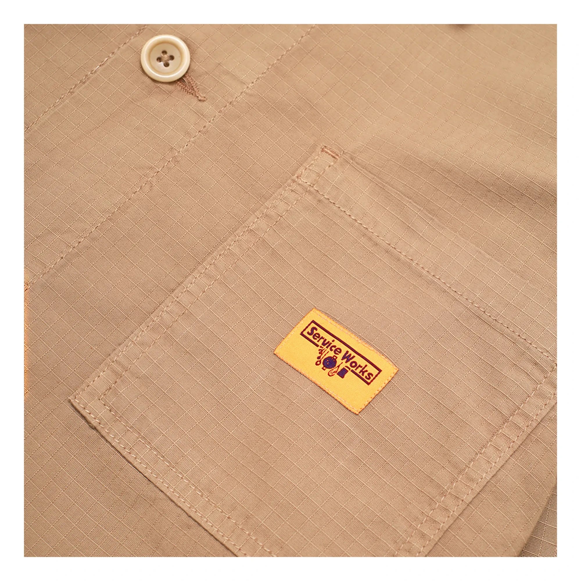 Service Works - Coverall Bio-Baumwoll-Ripstop-Jacke | Kamel