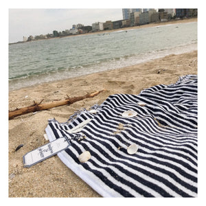 Business & Pleasure Co. – Strandtuch | Marineblau