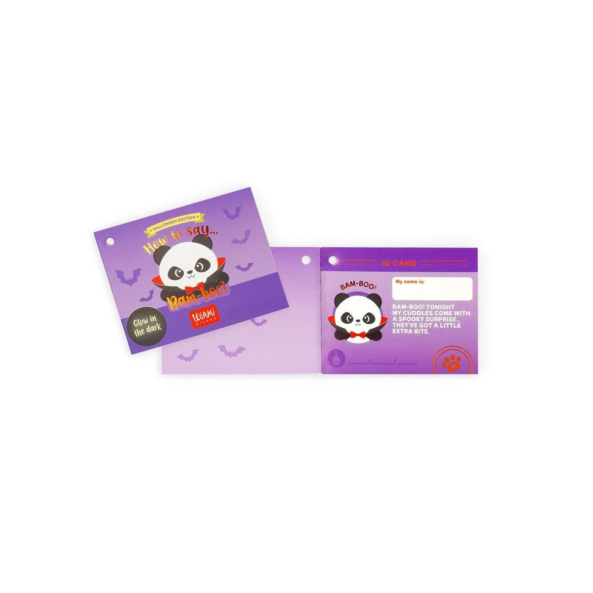 Legami - Cadılar Bayramı Panda Peluş Oyuncak "Bam-Boo" - Mini Süper Yumuşak!
