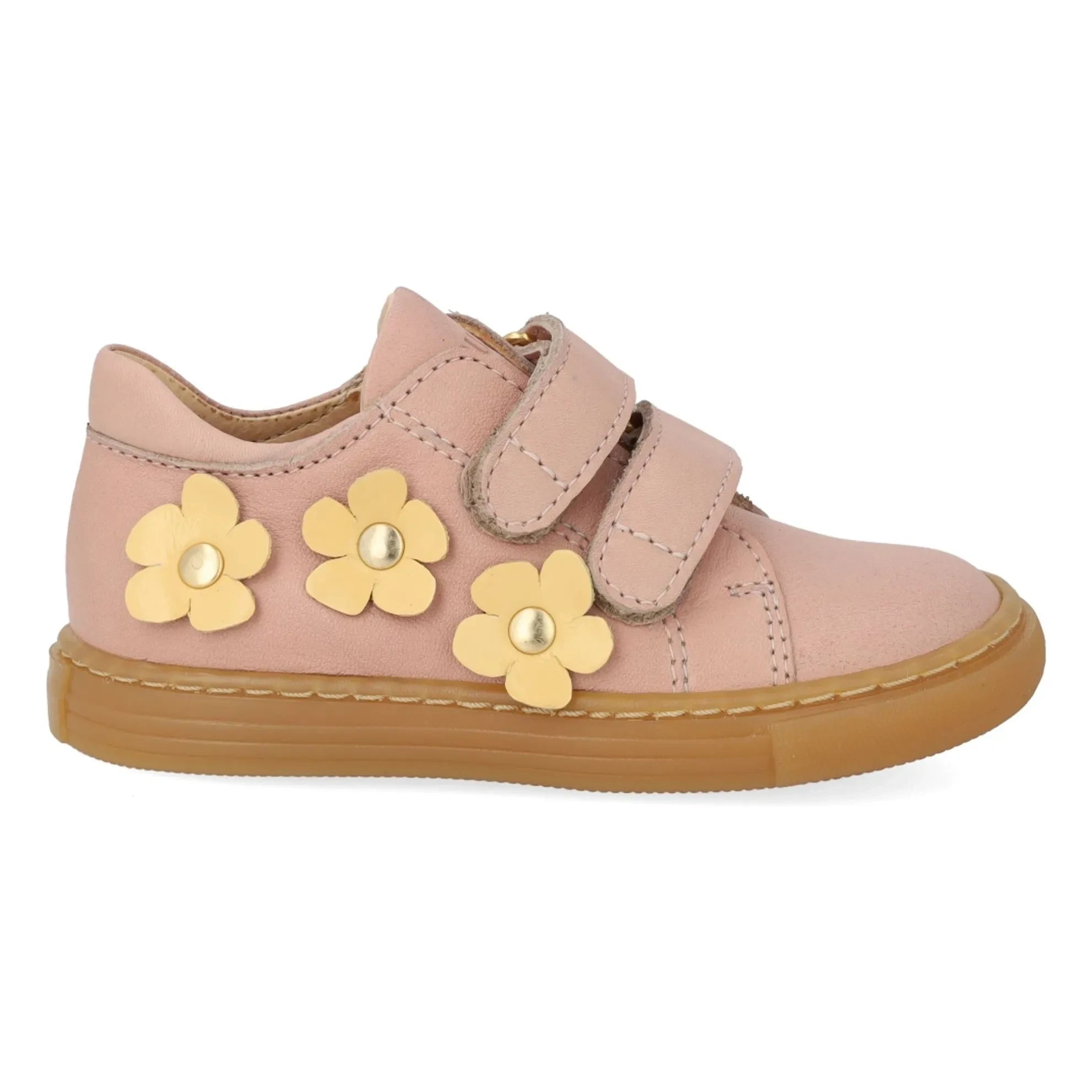 Angulus - Doppel Kratzer Blumen Sneaker | Blassrosa