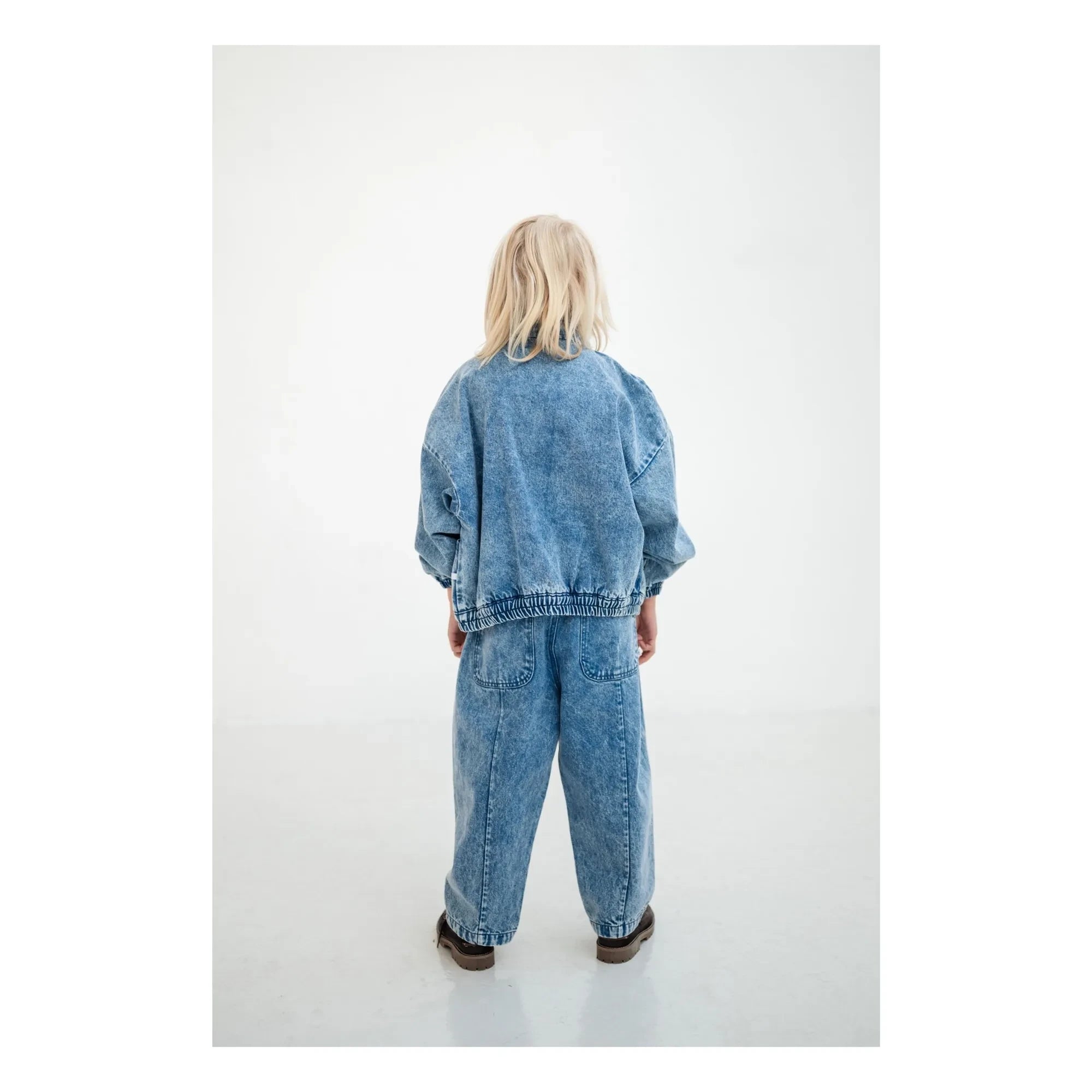 Repose AMS - Bio-Baumwoll-Ballonjeans | Gewaschenes Blau