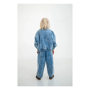 Repose AMS - Bio-Baumwoll-Ballonjeans | Gewaschenes Blau