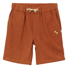 Arsène et Les Pipelettes - Uni Bermuda Shorts in Braun
