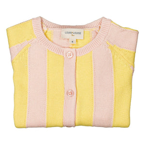 Louis Louise - Gestreifter Gulsah Cardigan | Gelb