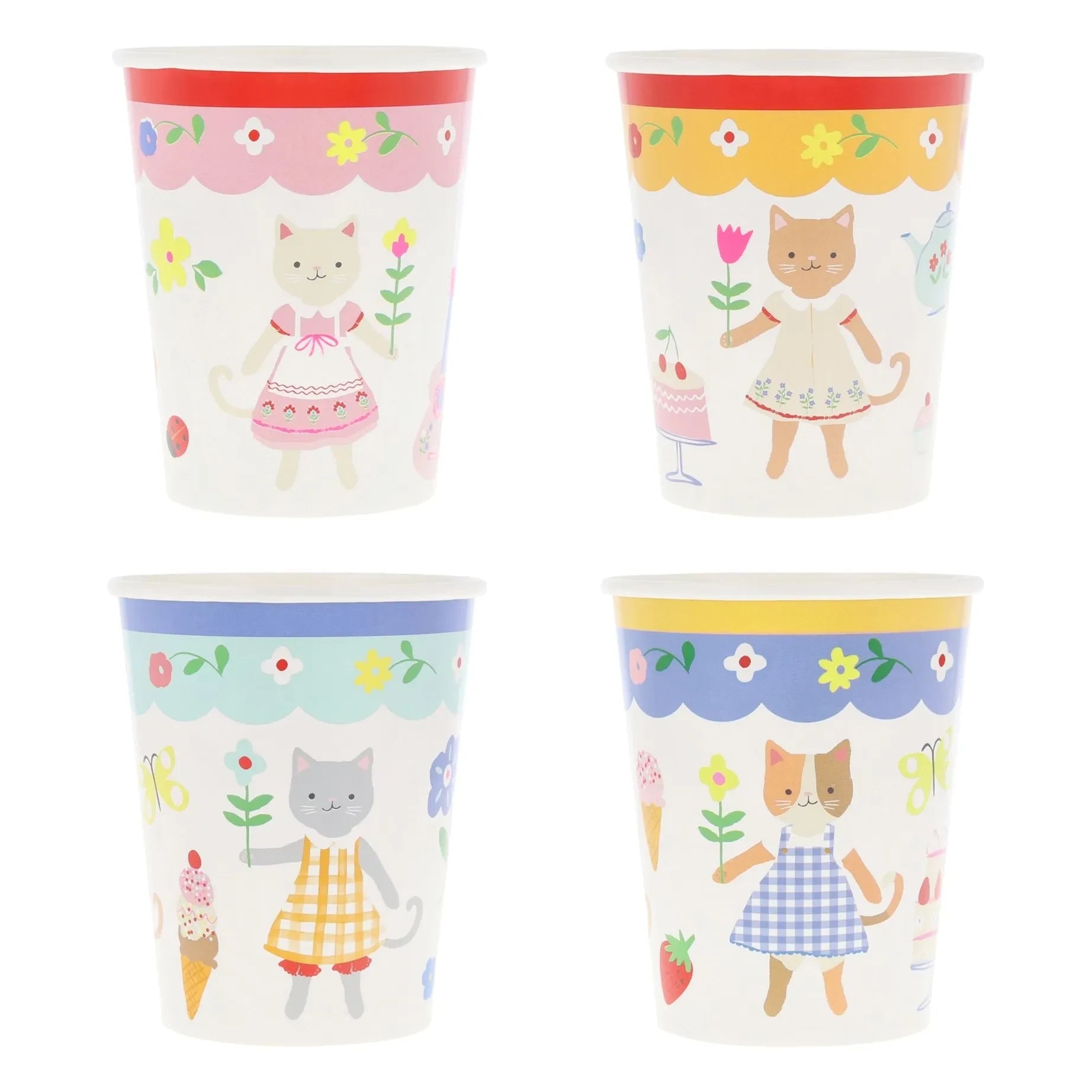 Meri Meri - Kitten Club Becher - 8er Set
