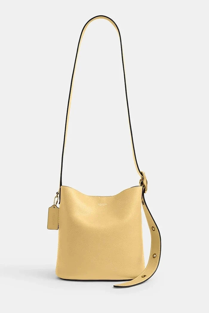 Coach kadın deri crossbody çanta Bleecker Bucket Bag 21