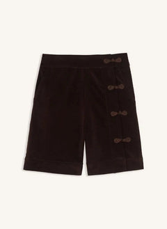 Maria de la Orden - Silene Baumwolle Bermuda Shorts | Schokolade