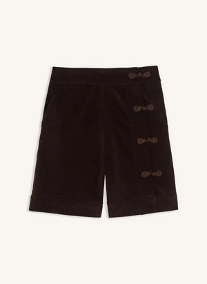 Maria de la Orden - Silene Baumwolle Bermuda Shorts | Schokolade