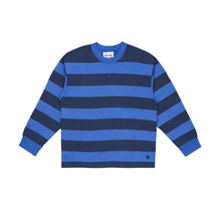 Smallable Kid - Favio Çizgili Organik Pamuklu Sweatshirt | Elektrik mavisi