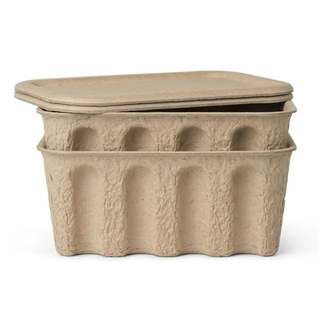Ferm Living - Papier-Aufbewahrungsboxen - 2er-Set